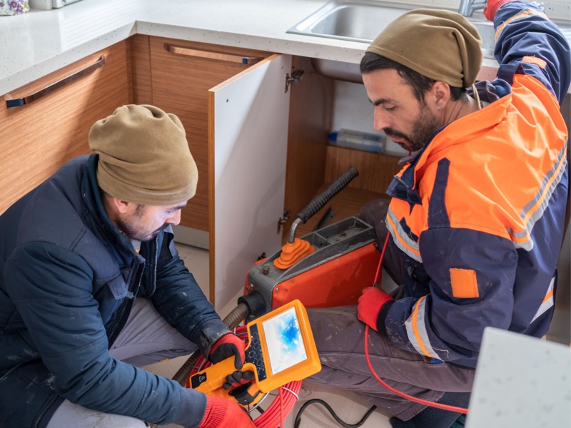 Csőkamerás diagnosztika dugulás felderítésére
